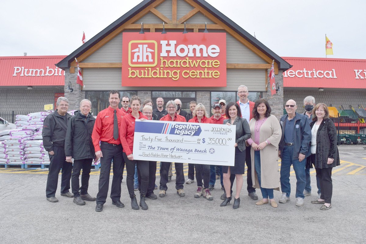 Beach Builders Home Hardware donates 35 000 to twin pad arena and
